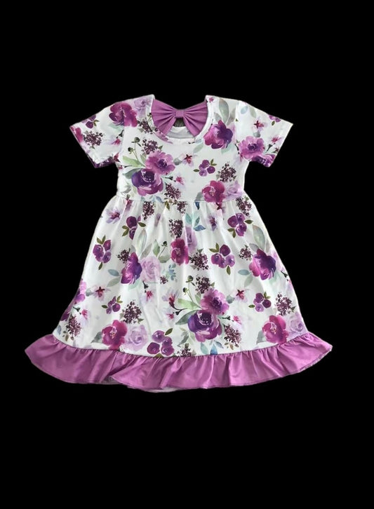 Girls flower print dress