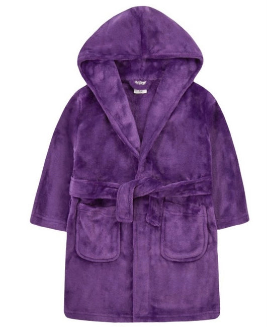 Children’s soft purple dressing gown