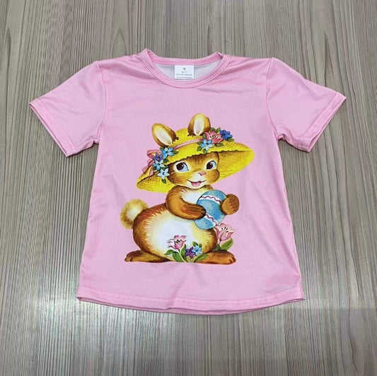 Pink children’s Easter bunny T-shirt