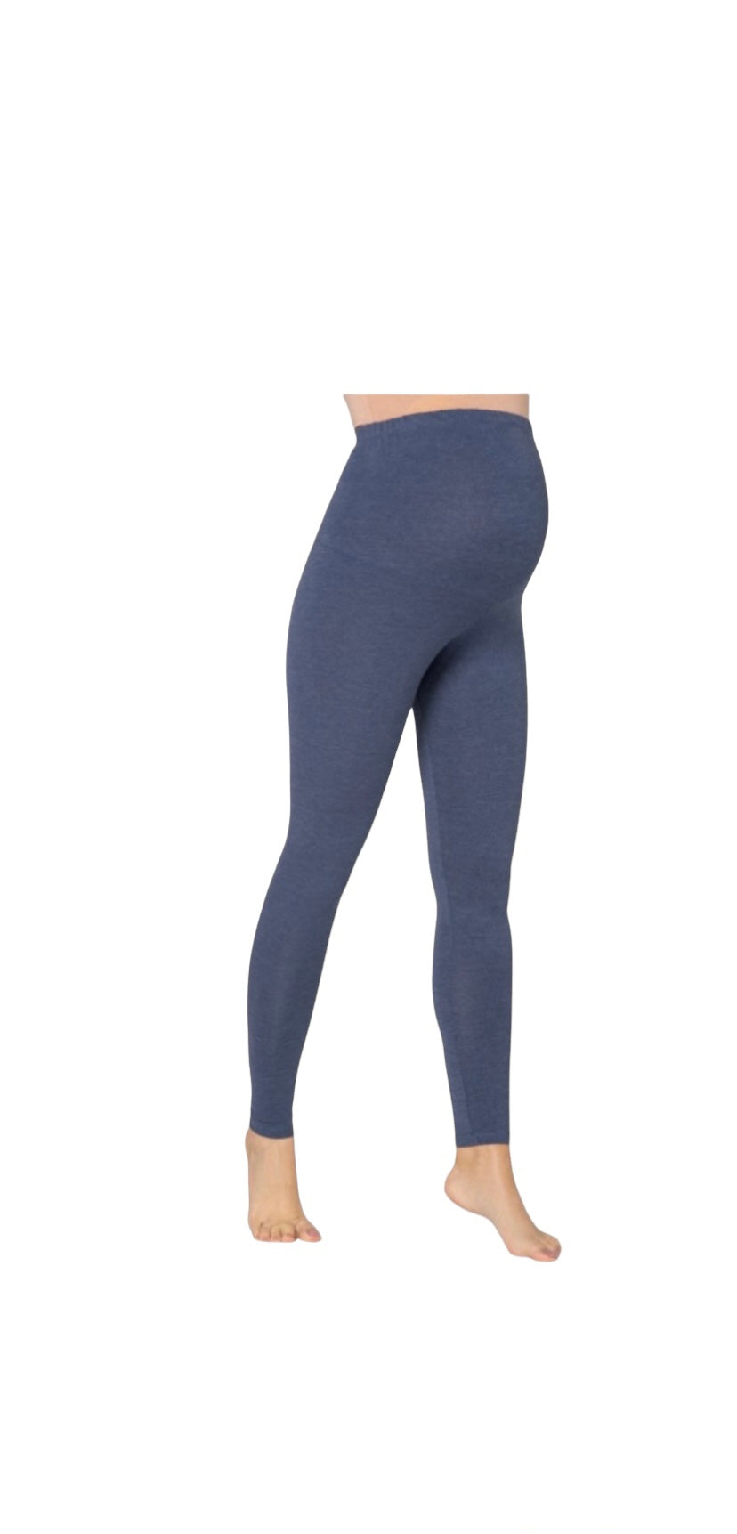Blue pregnancy leggings
