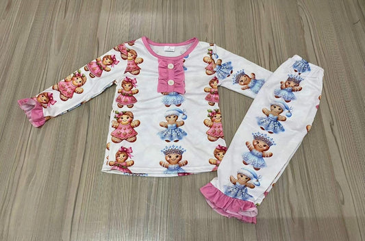 Girls gingerbread pyjamas