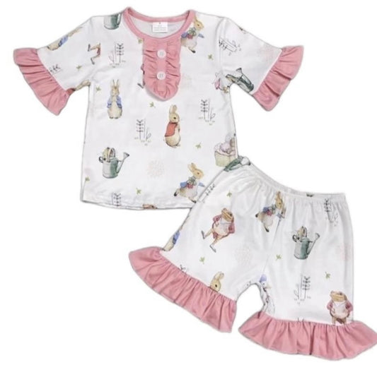 Beatrix Potter print shorts and T-shirt pyjama set